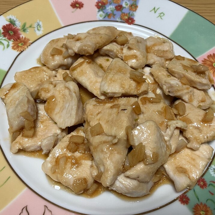 鶏肉のにんにく炒め♪